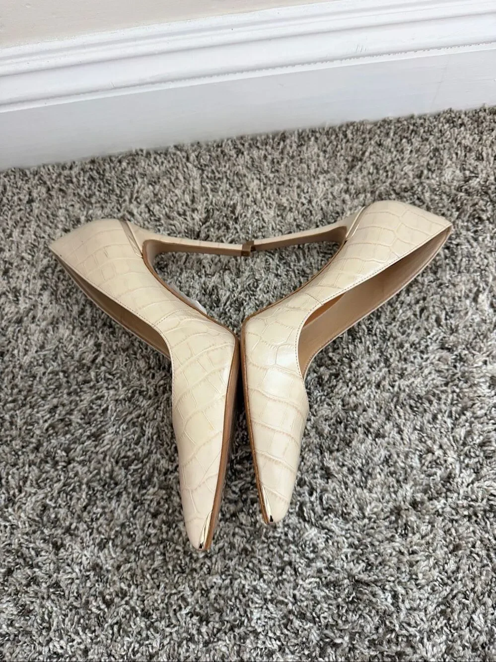 NWT Ted Baker Sz 10 Patent Leather Nude Pink Heels